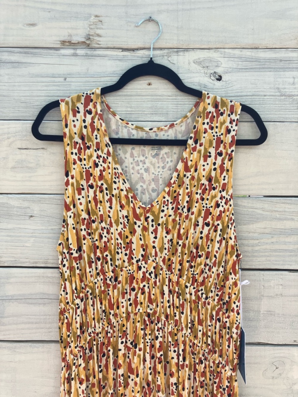 Market & Spruce Neutral Multicolor Maxi Dress Comfortable transitional - Picture 3 of 6
